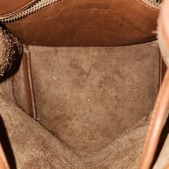 Vintage Coach Tan Leather Backpack #060-9960 - Picture 7 of 8